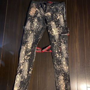 Tripp NYC chaos bleached bondage pants sz 30